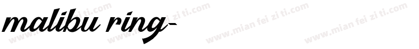 malibu ring字体转换